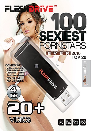 100 Sexiest Porn Stars Ever - Top 20 Videos on 4gb usb FLESHDRIVE