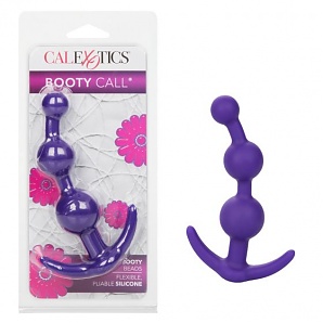Booty Call Booty Beads Silicone Anal Beads - Purple (se-0396-40-2)