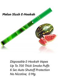Melon Slush E-Hookah; No Nicotine; 700 Puffs (124743.10)