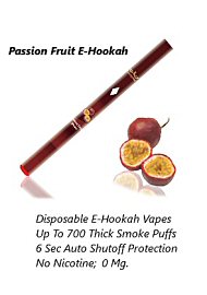 Passion Fruit E-Hookah; No Nicotine; 700 Puffs (124744.10)