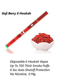Goji Berry E-Hookah; No Nicotine; 700 Puffs (124748.10)