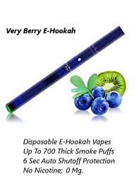 Very Berry E-Hookah; No Nicotine; 700 Puffs (124752.10)