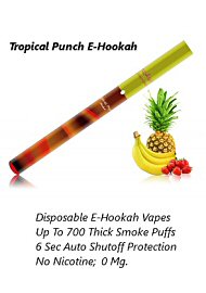 Tropical Punch E-Hookah; No Nicotine; 700 Puffs (124755.10)