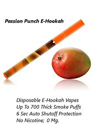 Passion Punch E-Hookah; No Nicotine; 700 Puffs (124757.10)