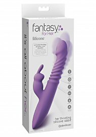 Pipedream Fantasy For Her Her Thrusting Silicone Rabbit 12 Purple (180137)
