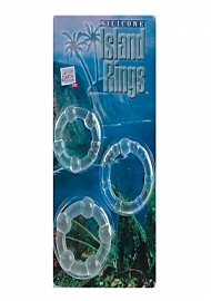 Silicone Island Rings - Clear (77096)